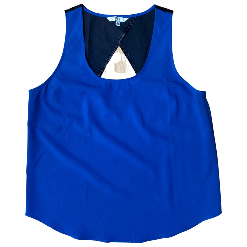 Jack Sleeveless Crepe Top Sz Large